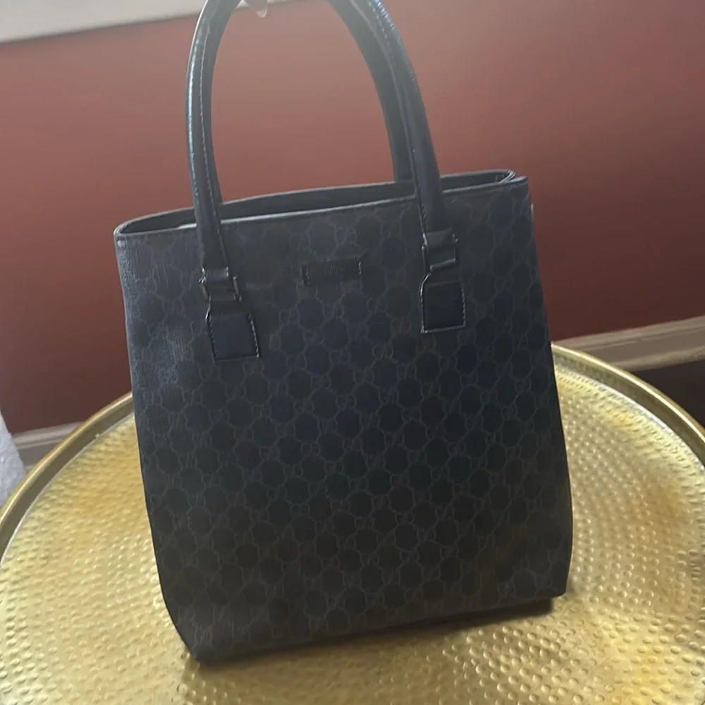 Gucci GG Black Tote Bag Handbag - Picture 12 of 15